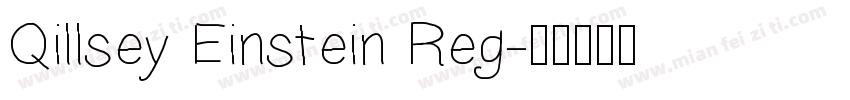 Qillsey Einstein Reg字体转换